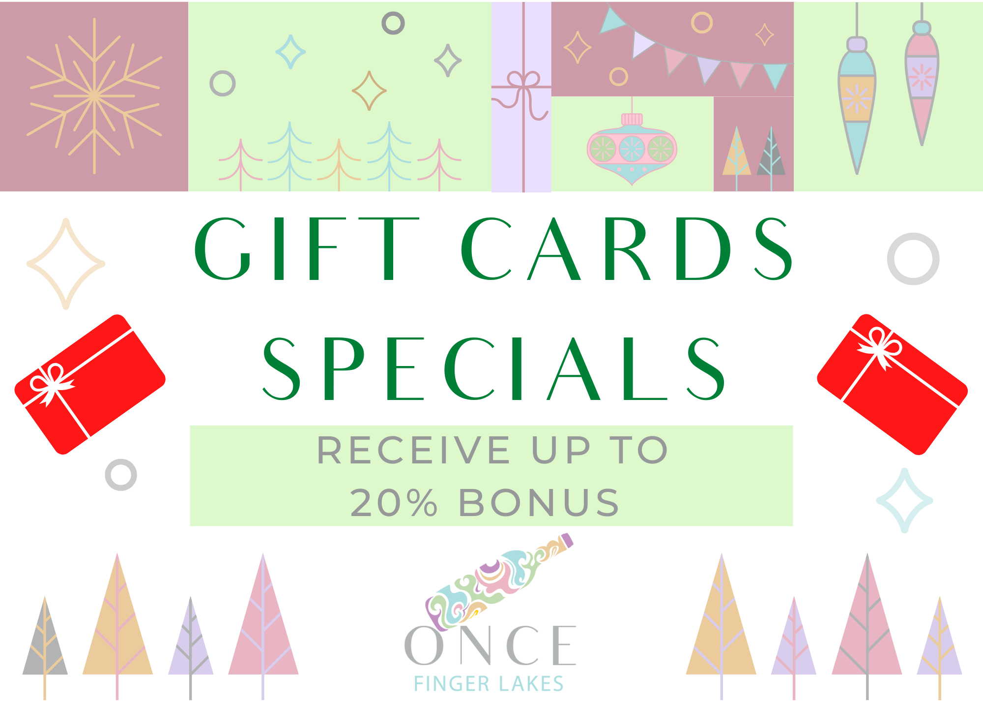 Once Finger Lakes gift cards