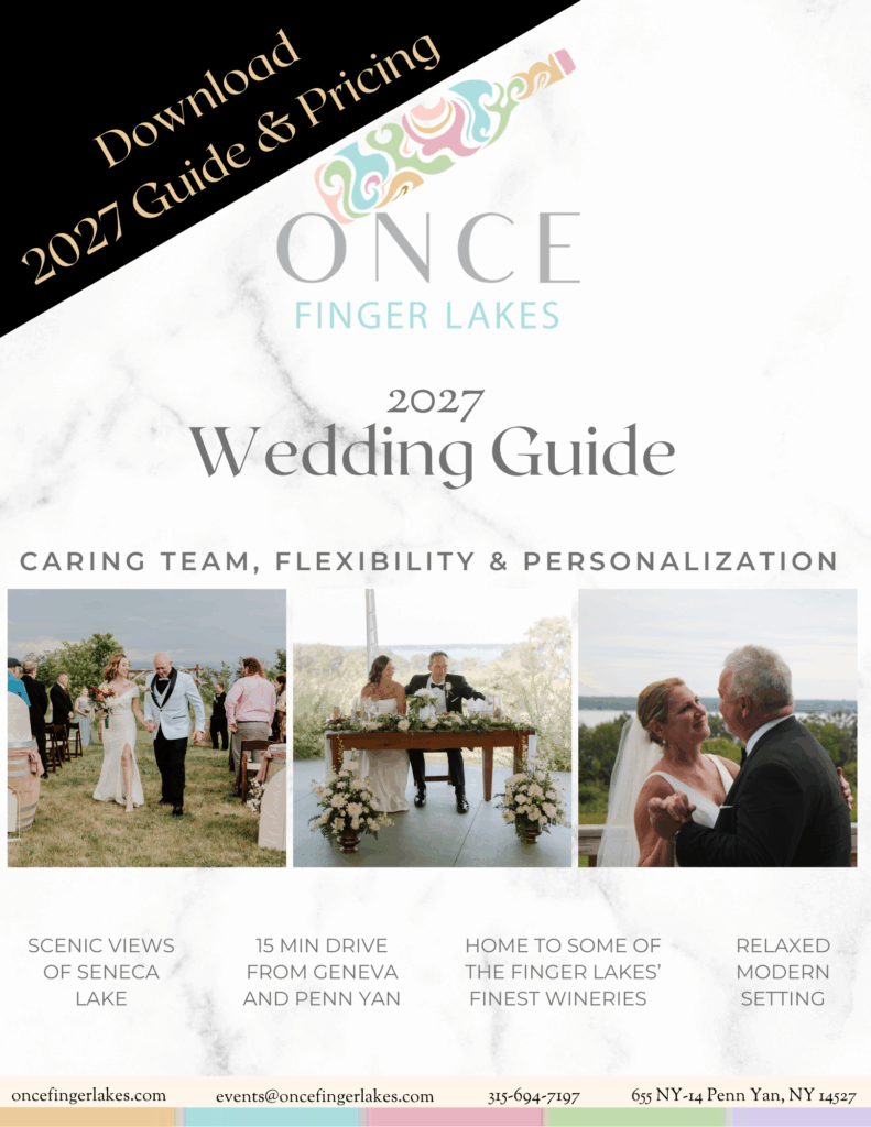 Once Finger Lakes 2027 Wedding Brochure